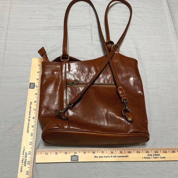 Italyleatherit Italian Made Leather Convertible Backpack Shoulder Bag - Picture 13 of 16